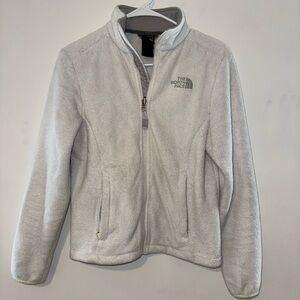 The North Face White Zip Up Fleece